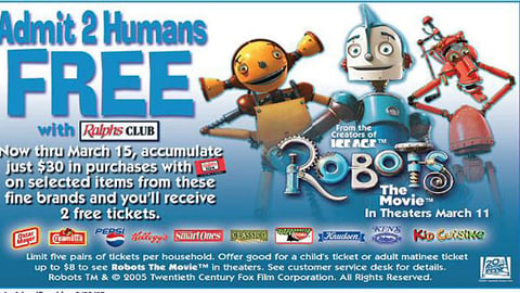 Ralphs 'Robots' Feature