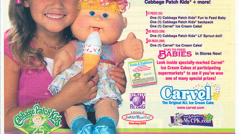 Carvel Cabbage Patch Kids FSI