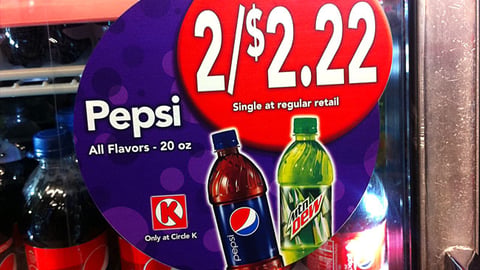 Circle K Pepsi Cooler Cling