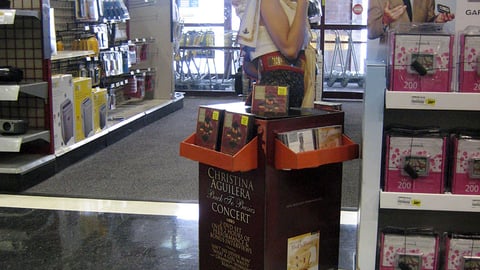 Best Buy Christina Aguilera Floorstand