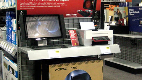 Best Buy Dell, Microsoft (Product) Red Endcap