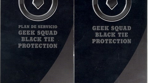 Geek Squad Black Tie Protection Handouts