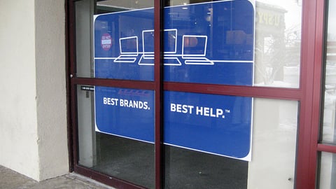 Best Buy 'Best Brands. Best Help' Window Cling