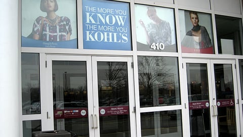 Kohl's 'The More You Know' Window Signs