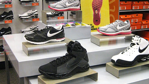 Sports Authority Nike Sister Series Table Display