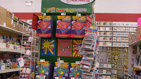 Michaels Crayola Store Endcap