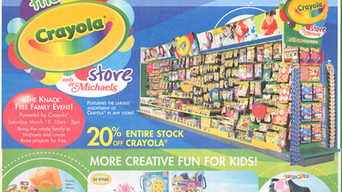 Michaels 'The Knack'/Crayola Store Feature