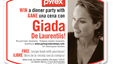 Pyrex Giada Sweeps Sticker