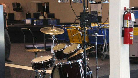 Best Buy Upfront Drum Set Display 