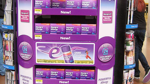 Allegra Walmart Endcap
