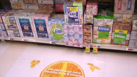 Florida Dept. of Citrus Floor Decal