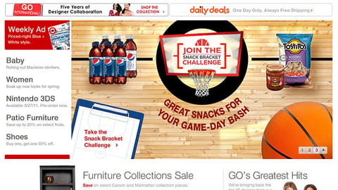 Target PepsiCo 'Snack Bracket' Leaderboard Ad