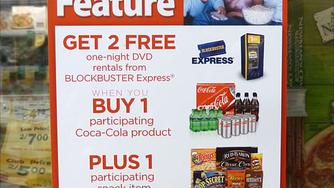 Safeway 'Double Feature' Cooler Cling