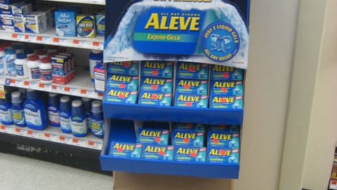 Aleve Liquid Gels Shipper