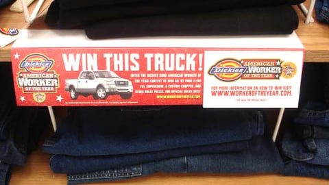 Dickies 'American Worker' Shelf Sign