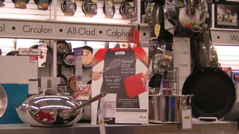 Bed Bath & Beyond All-Clad Counter Card