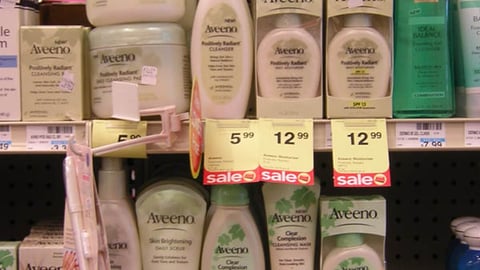 CVS/Aveeno Shelf Display
