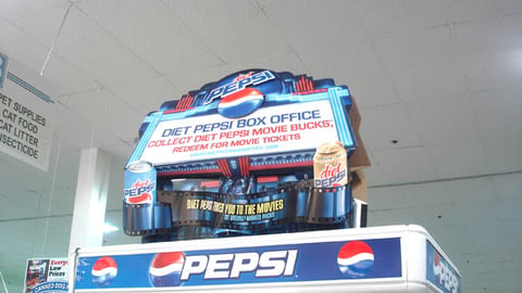 Diet Pepsi 'Box Office' Endcap Header