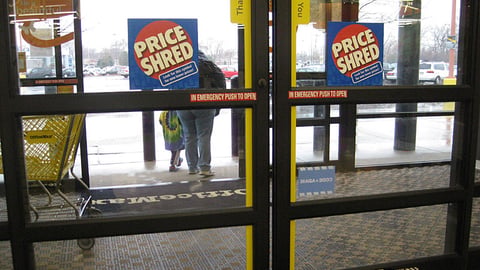 OfficeMax 'Price Shred' Window Cling