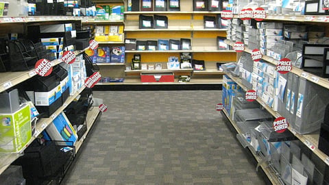 OfficeMax Brand Aisle