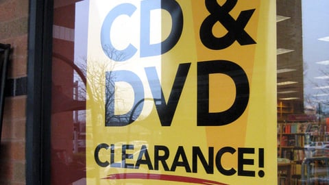 Borders CD, DVD Clearance Poster