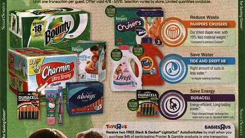 P&G Toys "R" Us 'Future Friendly' FSI
