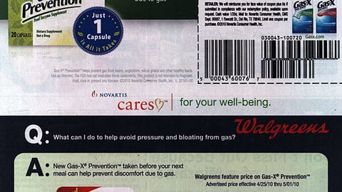 Gas-X Walgreens FSI