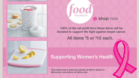 Kohl's Food Network Email