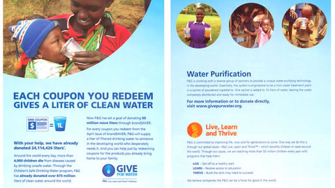 P&G brandSaver 'Give Pur Water' FSI 