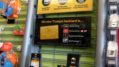 RadioShack Trumpet Mobile Wall Display