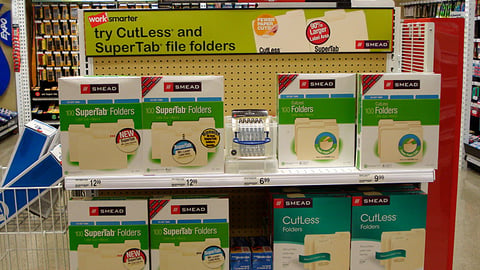 Smead Office Depot 'Work Smarter' Endcap