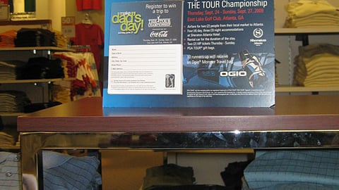 JCPenney 'Dad's Day' Golf Sweeps Counter Card