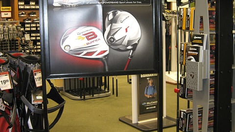 Sports Authority TaylorMade Incentive Stanchion