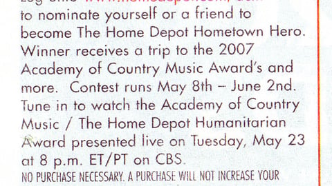 Home Depot Hometown Hero Feature