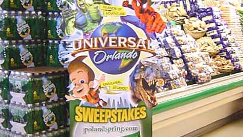 Poland Spring Universal Parks Standee