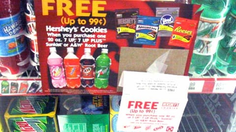 Circle K/7 UP/Hershey's Cooler Sign