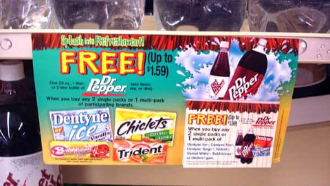 Dr Pepper/Cadbury Adams Gum Sign