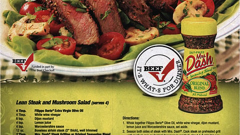 Mrs. Dash 'Beef Checkoff' FSI