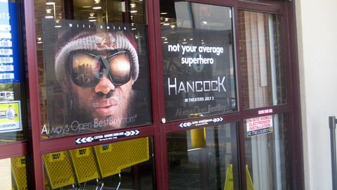 Best Buy 'Hancock' Window Cling