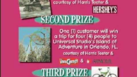Harris Teeter May 2003 Sweepstakes