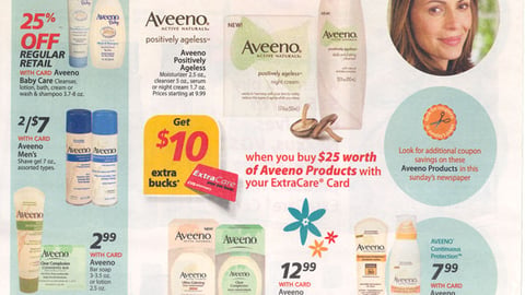 CVS Aveeno ExtraBucks Feature