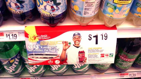 Coke "All Out Summer" Sweepstakes Shelf Sign