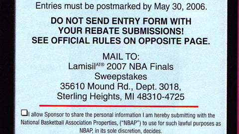 Walgreens/Lamisil NBA Sweeps Feature