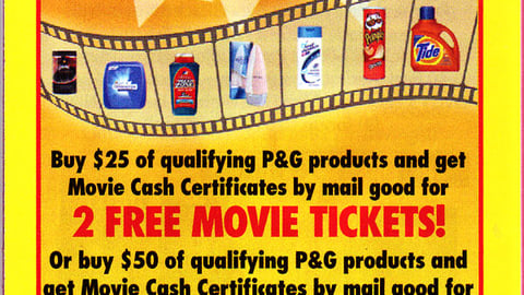 Walgreens/P&G Movie Cash Feature