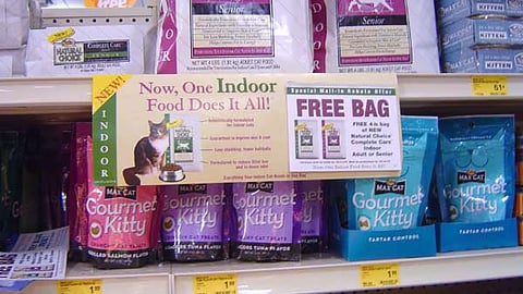 Nutro Cat Food Shelf Tearpad