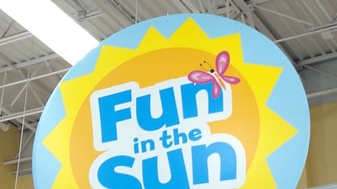 Babies "R" Us 'Fun in the Sun' Ceiling Sign
