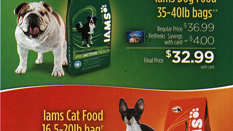Iams PetSmart 'Big Savings' Co-Equity FSI