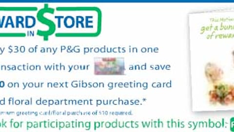 Giant Carlisle/P&G Rewards in Store Feature