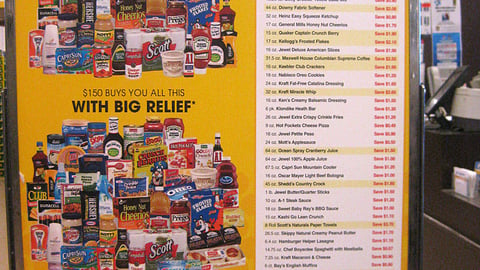 Jewel-Osco 'Big Relief' Stanchion Sign
