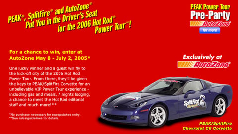AutoZone/Peak/SplitFire Promotion